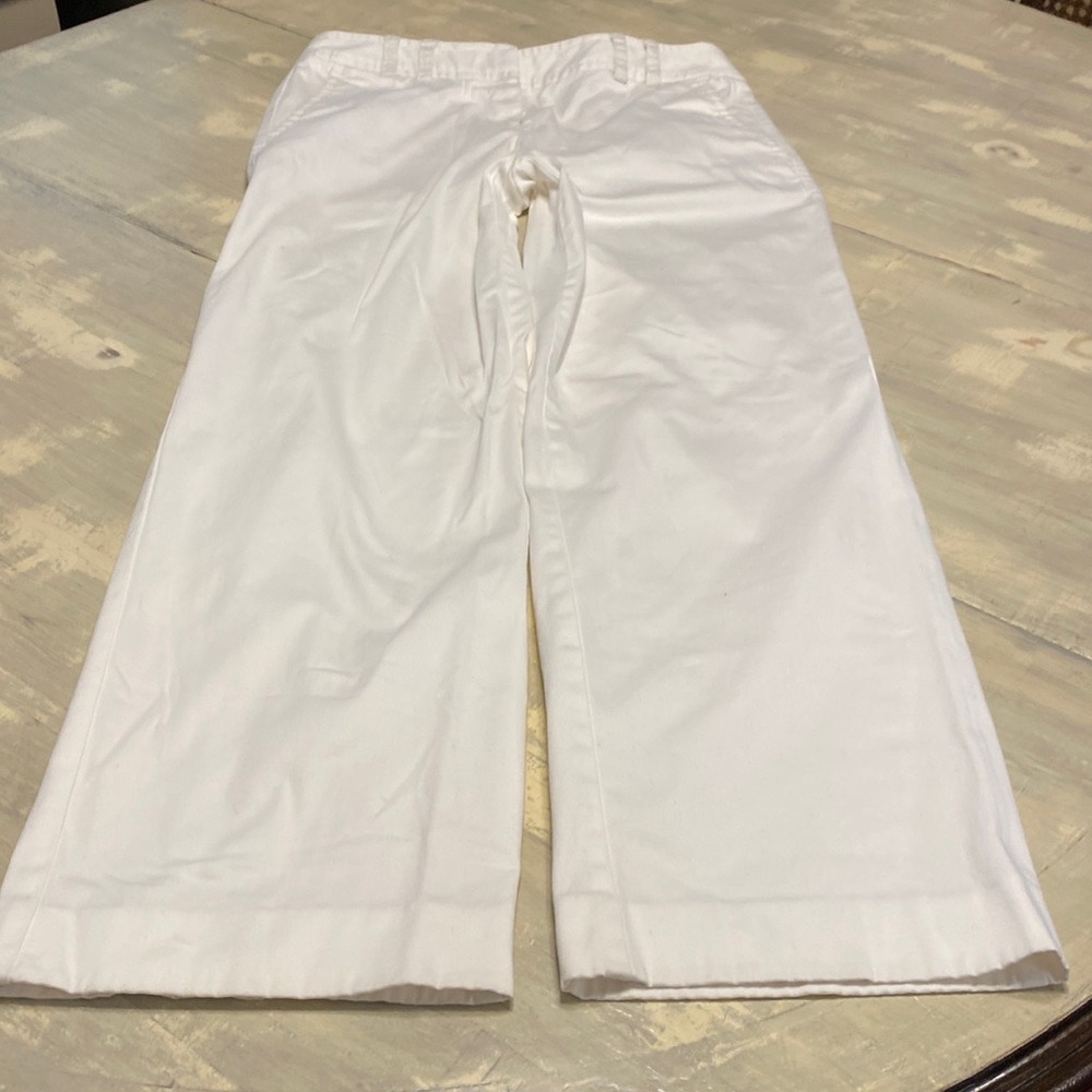 White cotton summer pants